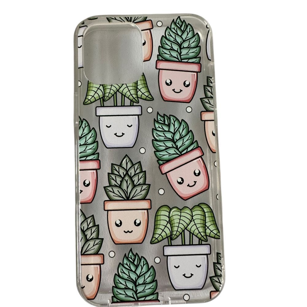 Luhouri Cute Succulent‎ Plant Phone Case Clear TPU Cover Kawaii Design iPhone 11
